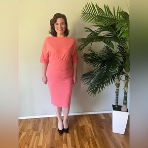 💋 Retro Bombshell in Bloom – New York & Company Dress (L)